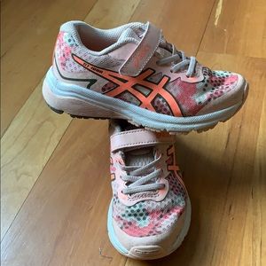 Gently used Girls Asics sneakers size 11